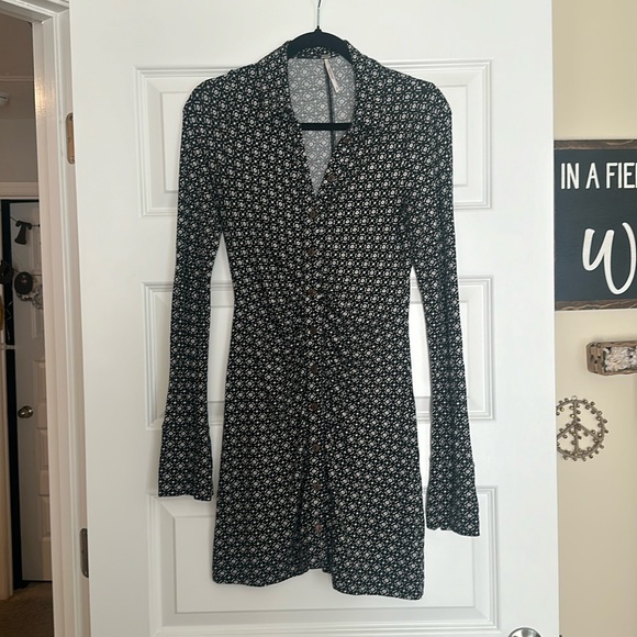 Free People Shayla Mini Dress- Size Small - Picture 2 of 8
